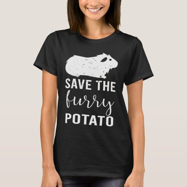 Camiseta Mountain Guinea Pig Save The Furry Potato (Anverso)