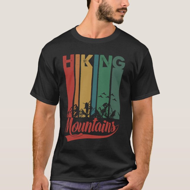 Camiseta Mountain Hiking Adventure Wilderness Trekking Hike (Anverso)