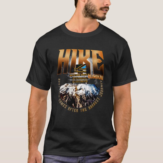 Camiseta Mountain kilimanjaro/Highest mountain in africa (Anverso)
