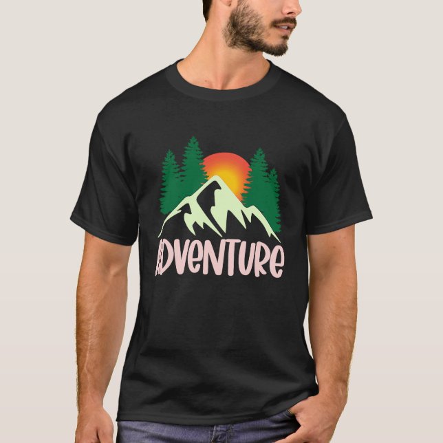 Camiseta Mountain & Lake Adventurer Forest explorer (Anverso)