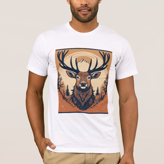 Camiseta Mountain Majesty Deer (Anverso)