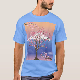 Camiseta Mountain Pretty Sakura Tree Japan Flower Cherry Bl