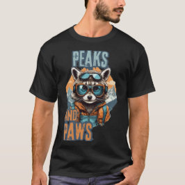 Camiseta Mountain Raccoon Urban Art Style