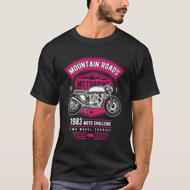 Camiseta Mountain Roads Motorcycle Challenge (Anverso)