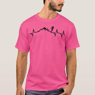 Camiseta Mountain Run Heartbeat Running Ecg