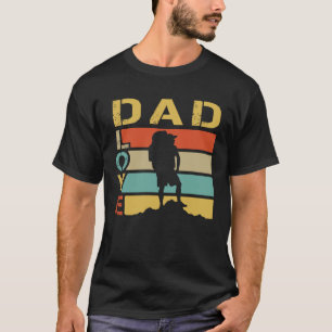 Camiseta Mountain Summit Rock Climbing Dad Vintage Hiking F