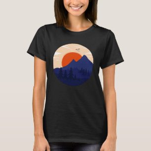 Camiseta Mountain Sunset Graphic Adventure Outdoor Mountain
