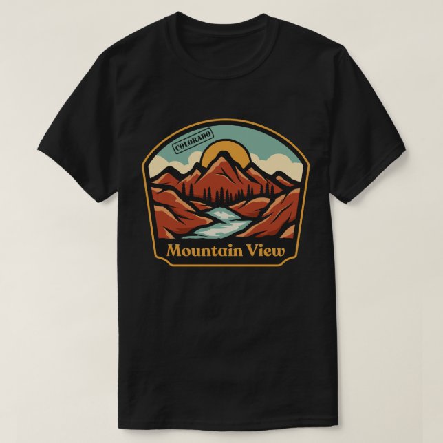 Camiseta Mountain View, Colorado (Diseño del anverso)