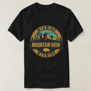 Camiseta Mountain View pueblo, Wyoming