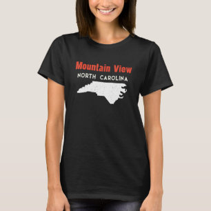 Camiseta Mountain View y Bayshore North Carolina Estados Un
