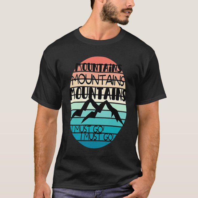Camiseta Mountains are Calling Sunsets  Snow Slopes Family  (Anverso)
