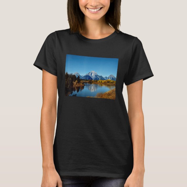 Camiseta Mountains Lake Reflection Grand Teton National Par (Anverso)