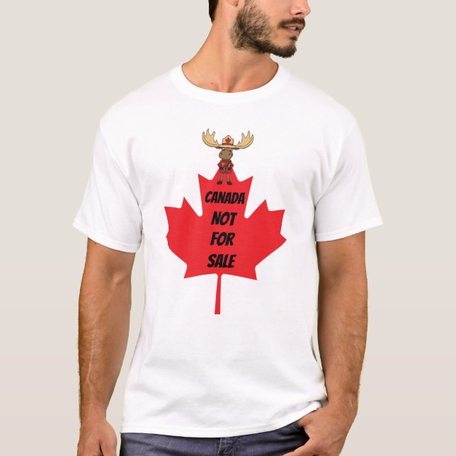 Camiseta Mountie Moose Canada no se vende (Anverso)