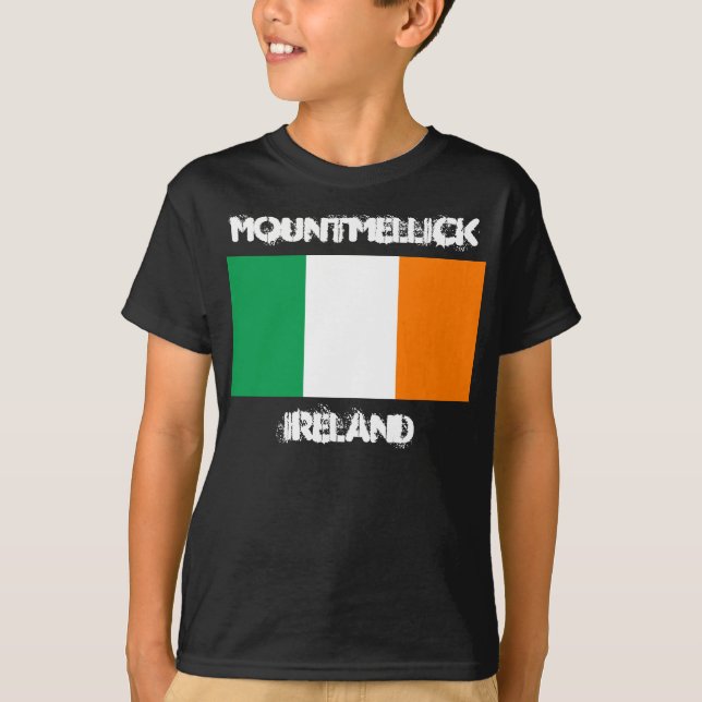 Camiseta Mountmellick, Irlanda con niños de bandera irlande (Anverso)
