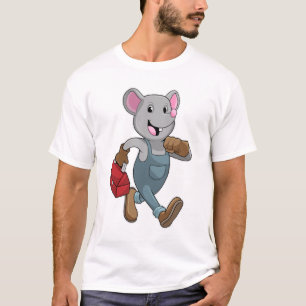 Camiseta Mouse como Handyman con Cuadro de herramientas
