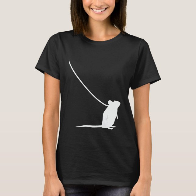 Camiseta Mouse on a Leash Mice Animal Wildlife Cute  Pet 1 (Anverso)