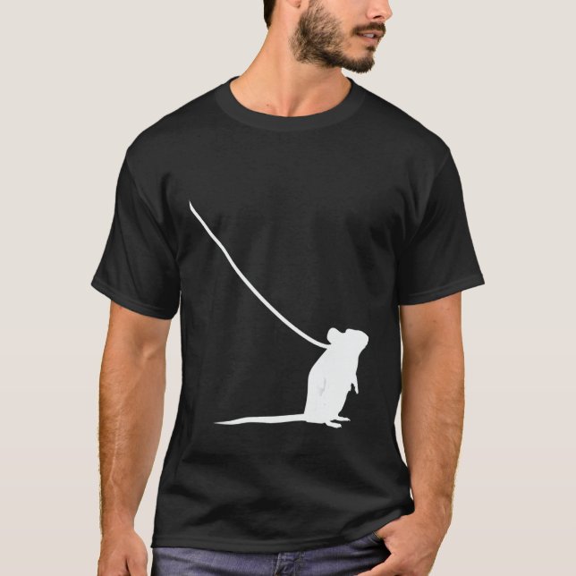 Camiseta Mouse on a Leash Mice Animal Wildlife Cute  Pet 1 (Anverso)