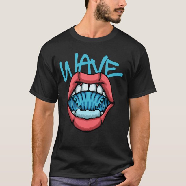 Camiseta Mouth With Waves Inside streetwear  (Anverso)