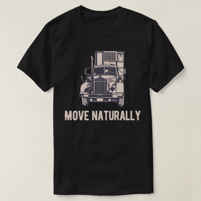 Camiseta Move naturally Transport Road (Diseño del anverso)