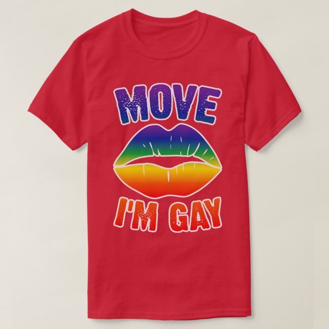 Camiseta Mover Im Gay v7 (Diseño del anverso)