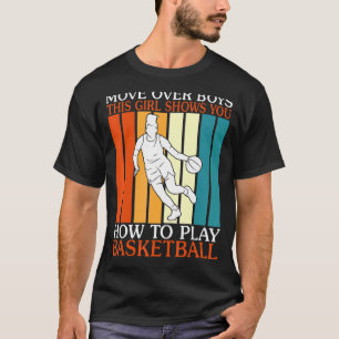 Camiseta Mover Sobre Niños Este Chica Le Muestra Cómo Jugar