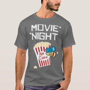 Camiseta Movie CinemaFilm NightPopcorn Movie Night