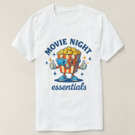 Camiseta Movie Night Essentials Diversión Personalizado de 