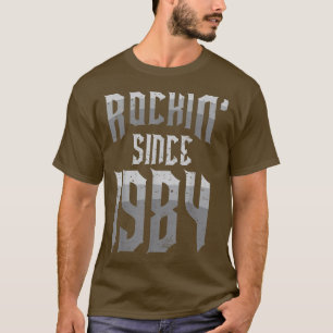 Camiseta Moviéndose Desde 1984 Música Rock Vintage Fan 38 C