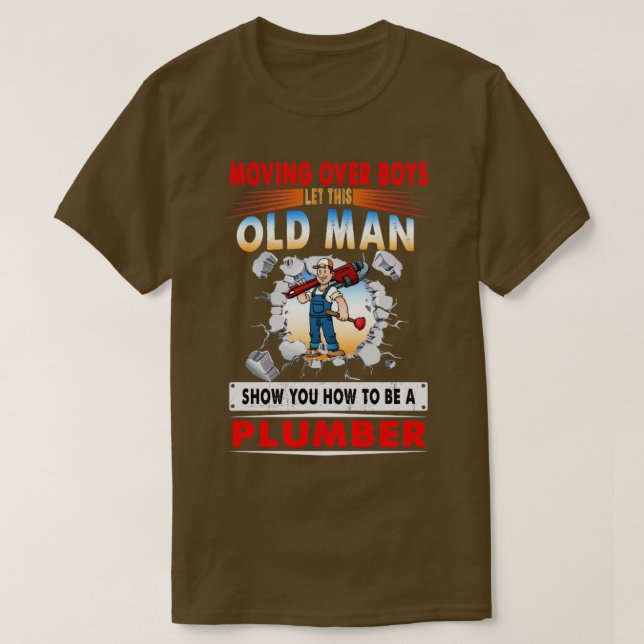 Camiseta Moviéndose Sobre Los Niños Dejar Que Este Viejo Se (Diseño del anverso)