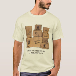 Camiseta móvil del humor del geólogo