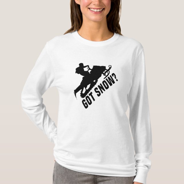 Camiseta Movilización de nieve - Obtuve regalos con moto de (Anverso)