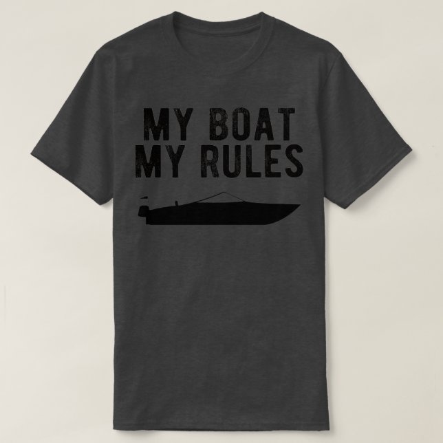 Camiseta MOVILIZANDO EN BARCO mi barco las reglas 13 (Diseño del anverso)