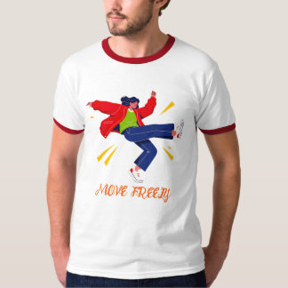 Camiseta Movimiento de Baile Energético Gráfico Juvenil