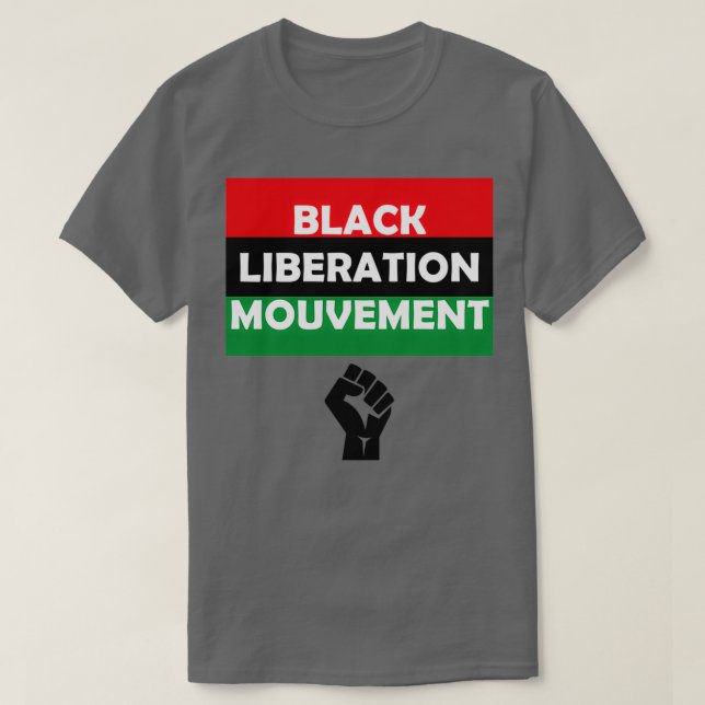 Camiseta Movimiento de Liberación Negra (Diseño del anverso)