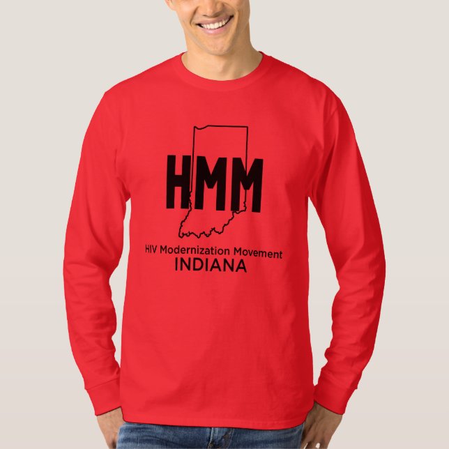 Camiseta Movimiento de Modernización del VIH Indiana (Anverso)