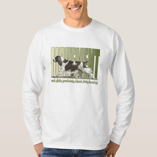 Camiseta Movimiento del perro de aguas de saltador inglés (Anverso)