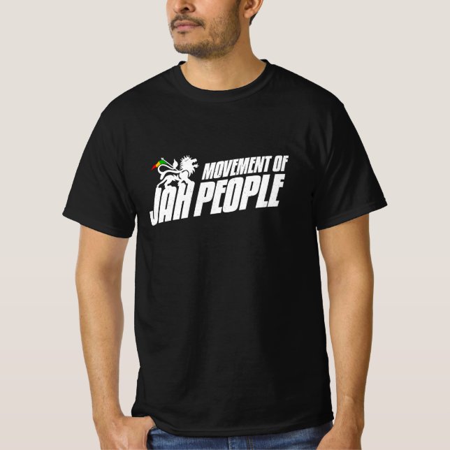Camiseta Movimiento del Pueblo Jaaa Rasta León de Judah Reg (Anverso)