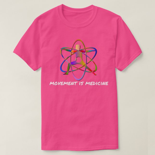 Camiseta movimiento es medicina (Diseño del anverso)
