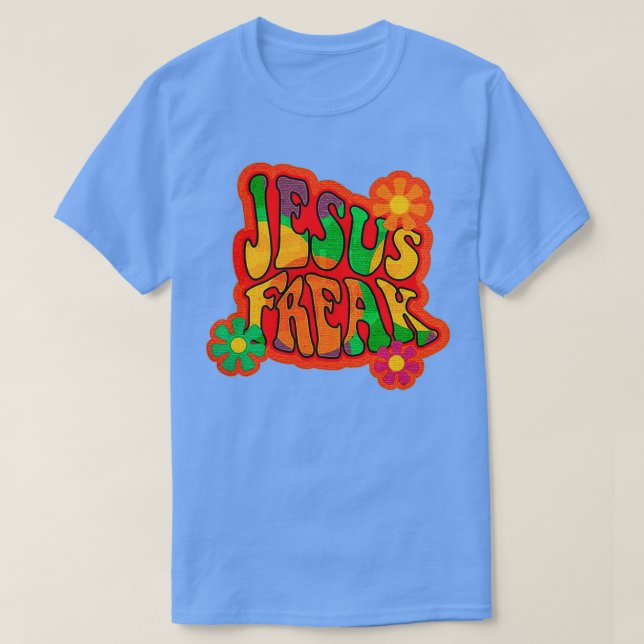 Camiseta Movimiento hippie Jesús Freak (Diseño del anverso)