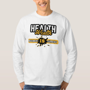 Camiseta Movimiento Salud Es Riqueza Amarillo Audaz Empoder