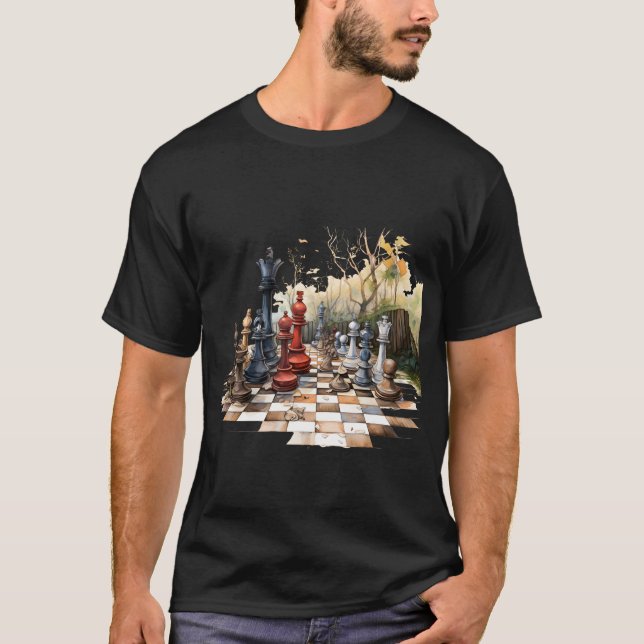 Camiseta Movimientos estratégicos: el Rey Tee del tablero d (Anverso)