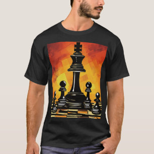 Camiseta Movimientos estratégicos: Tee de arte de tablero d