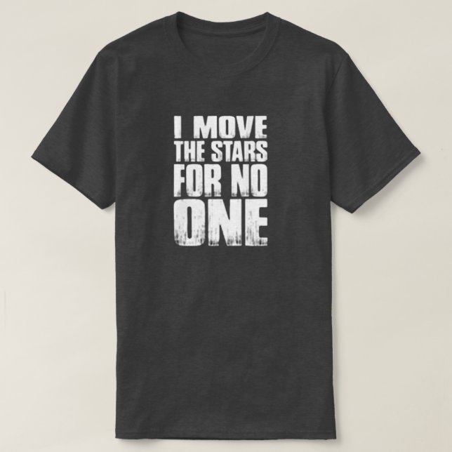 CAMISETA MOVIMOS LAS ESTRELLAS POR NADIE (Diseño del anverso)