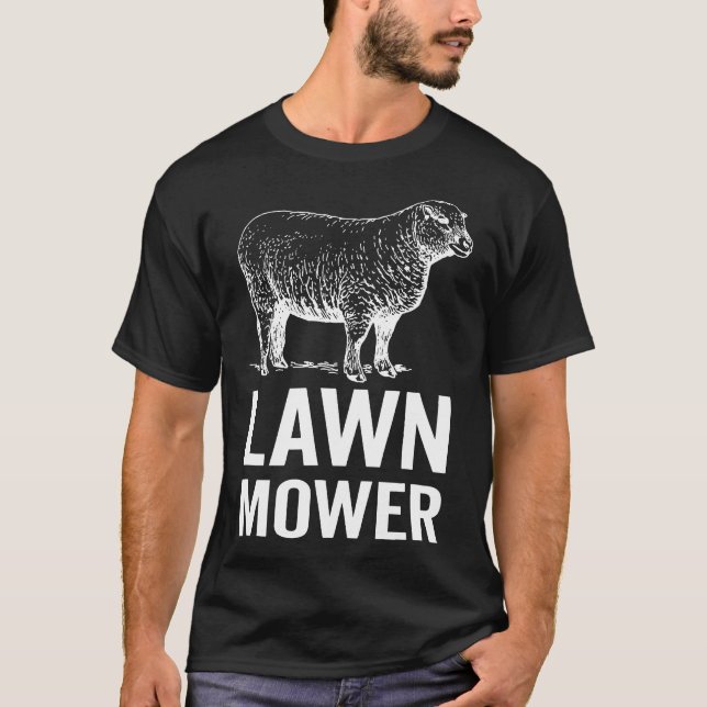 Camiseta Mowólogo de la ducha de césped Mowing Gardener (Anverso)