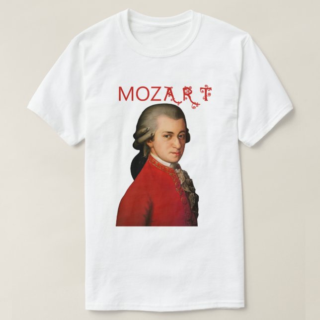 Camiseta Mozart (Diseño del anverso)