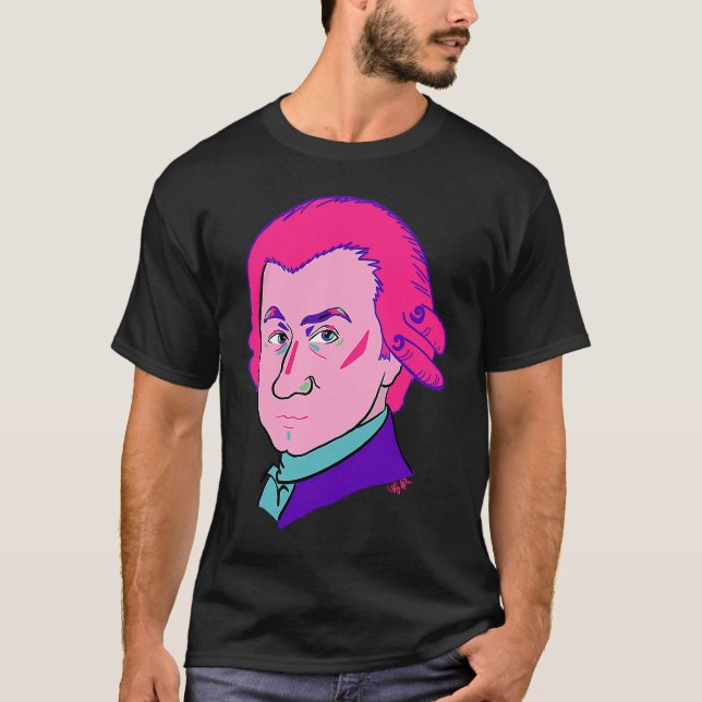 Camiseta Mozart in Color (Anverso)