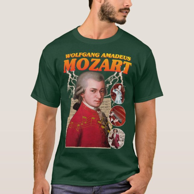 Camiseta MOZART RAPEE al Compositor Música Bandee chico (Anverso)