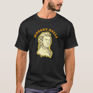 Camiseta Mozart-rella Funny Music Cheese Pun Dark T-Shirt