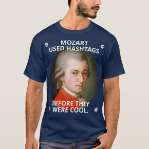 Camiseta Mozart usó etiquetas antes de que fueran geniales