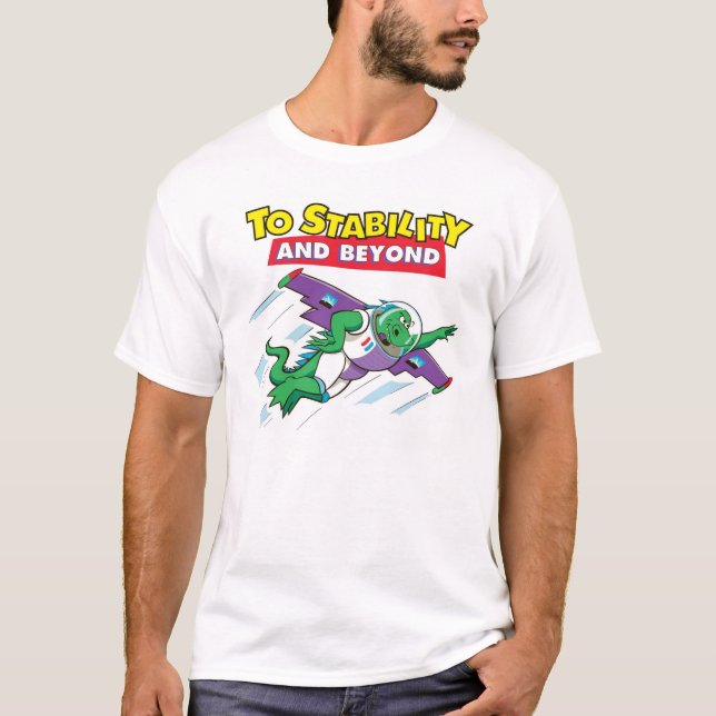 Camiseta Mozilla - a la estabilidad y más allá (Anverso)